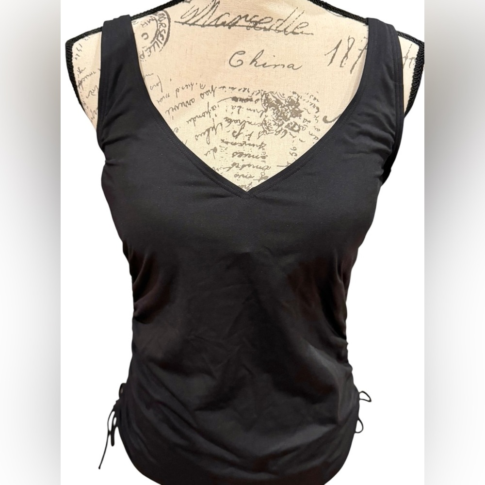Land’s End Tankini and Swim Skirt Size 12 Black - Picture 5 of 16